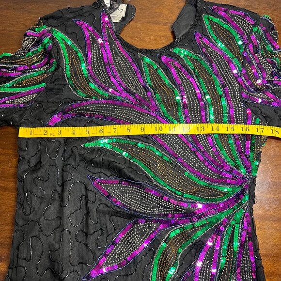 Stenay Sequins Parisian Party Event Dress Designer Money Bling New Years Small - Picture 8 of 15